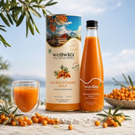 Sea Buckthorn Juice 300ml – Himalayan Fruit Pulp for Skin & Wellness
